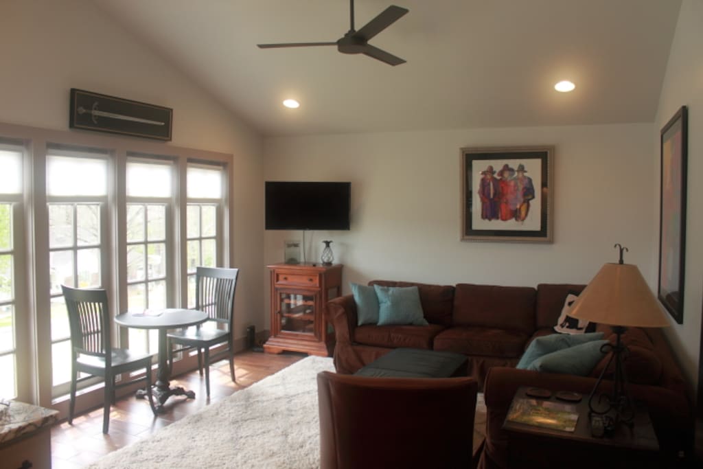 Living room, eating area