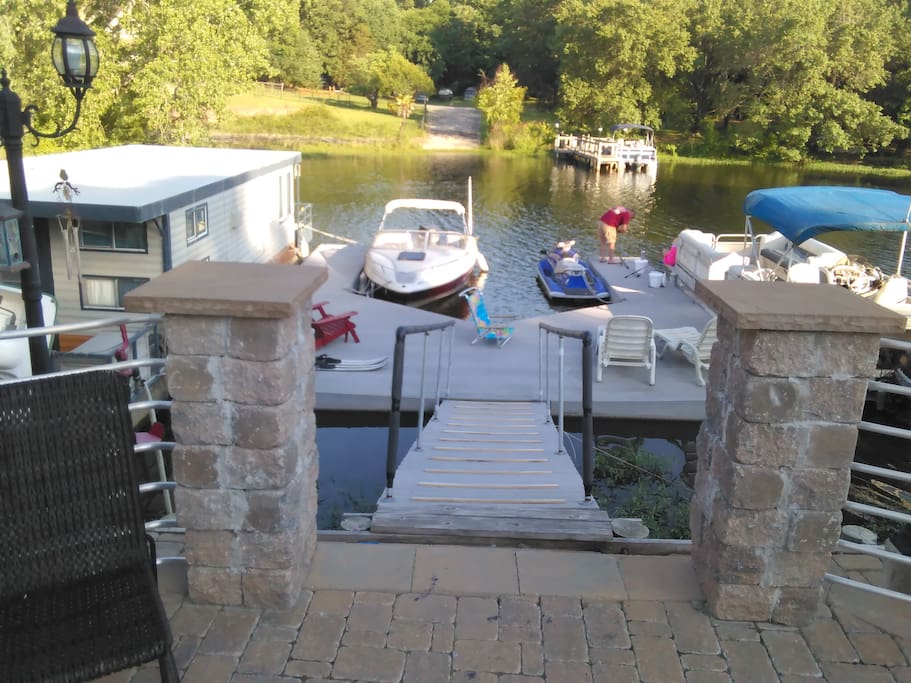 Fresh air, hanging out on dock to catch fish or rays.