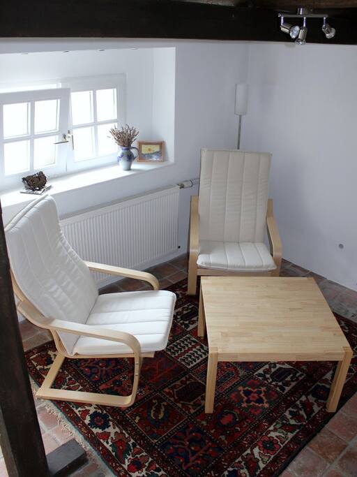 Sitzecke mit Kamin
