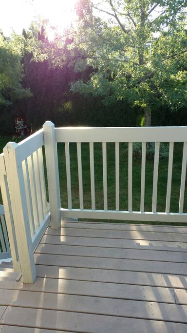 Quiet peaceful deck