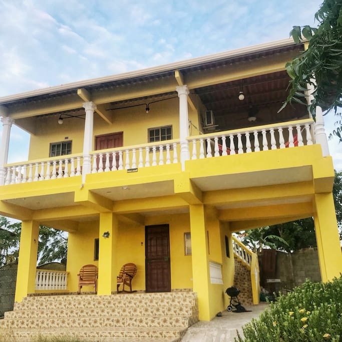 The entire house has 4 bedrooms and 3 baths.