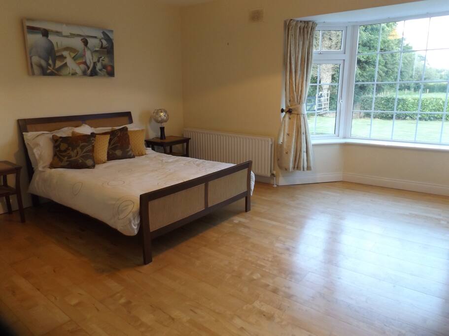 Luxurious, spacious room with lots of light.