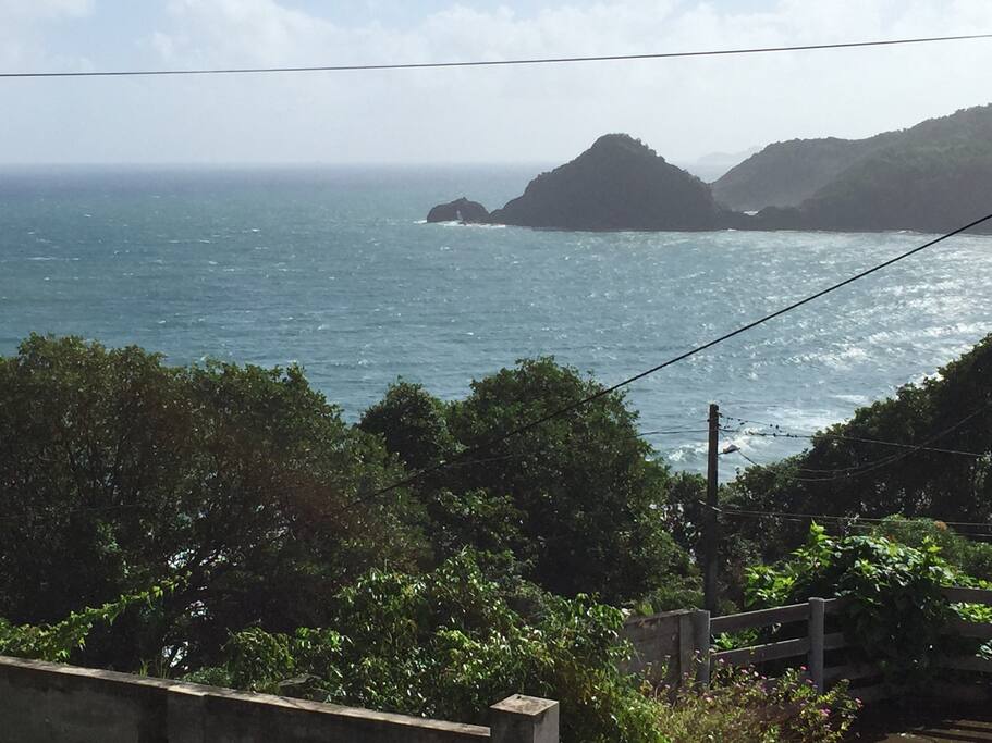 Vue sur mer depuis la chambre