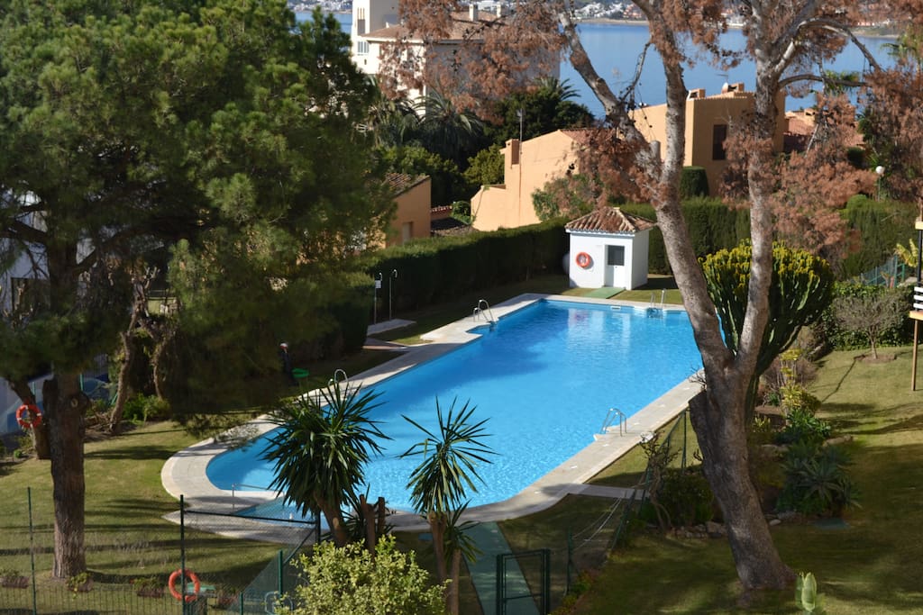 The communal pool.