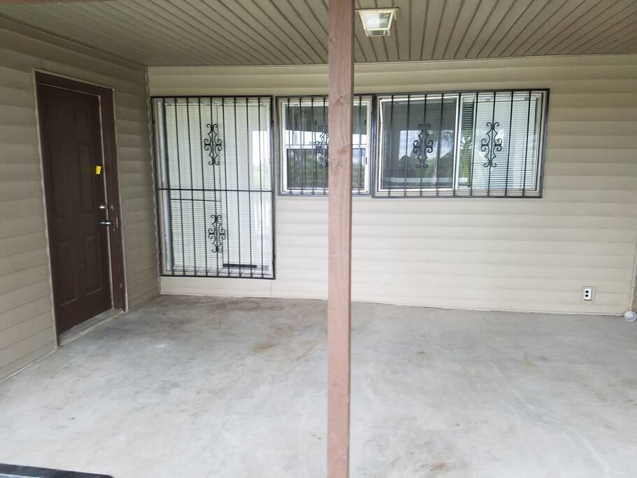 Front balcony/porch.
