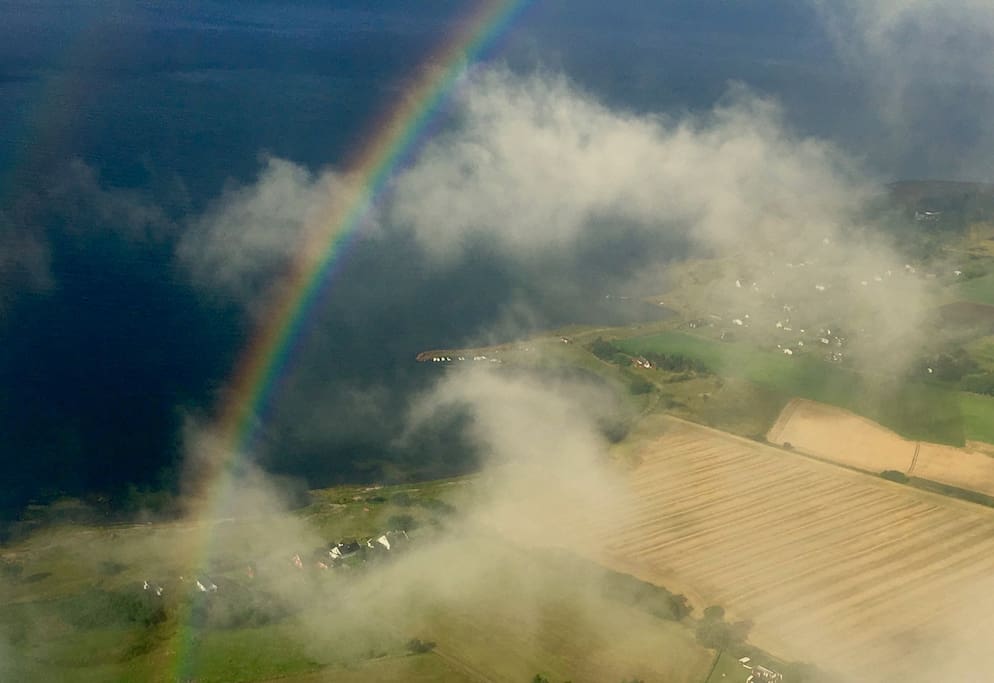Rainbow right over our Angels Creek