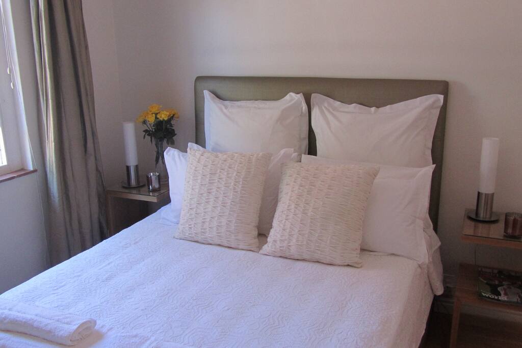 Queen sized bed