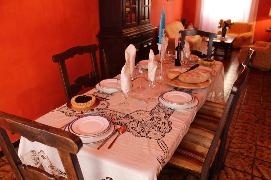 A large dining room