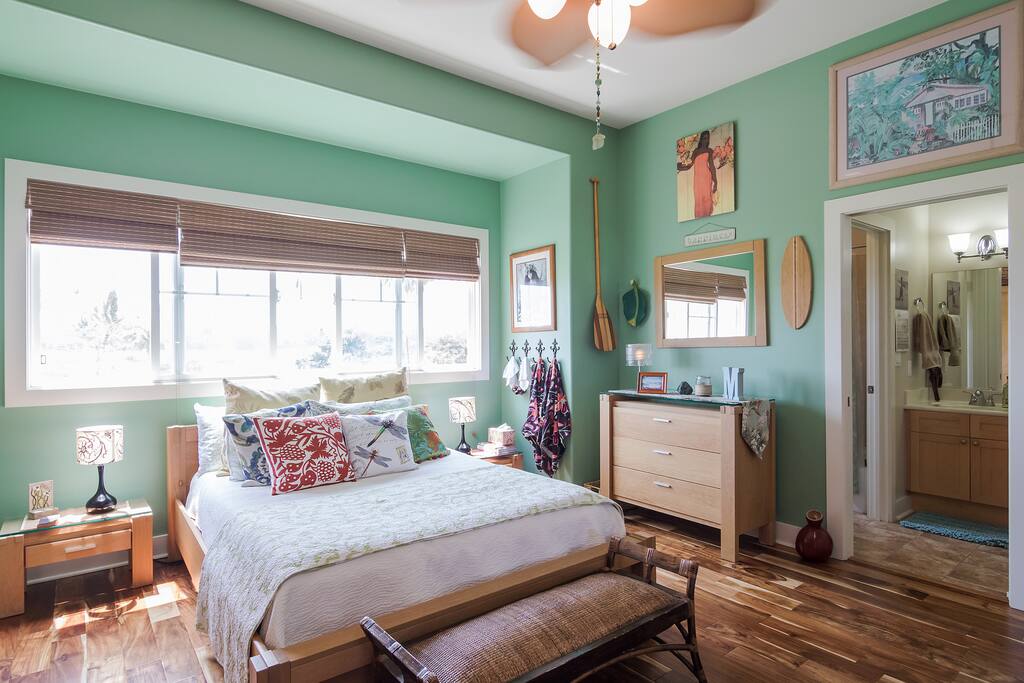 Large Bedroom overlooking golf course.