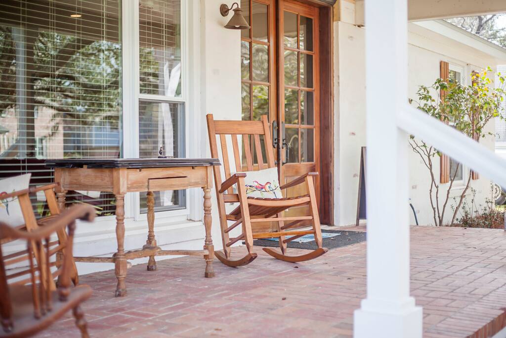 lots of front porch sitting