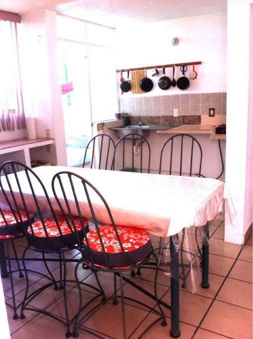 Cocina con comedor