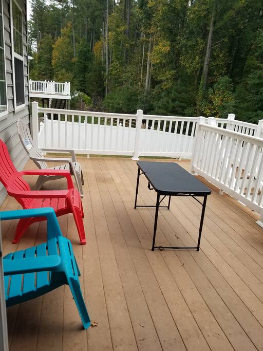 Deck for entertaining