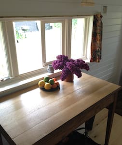 Cosy cabin on organic smallholding