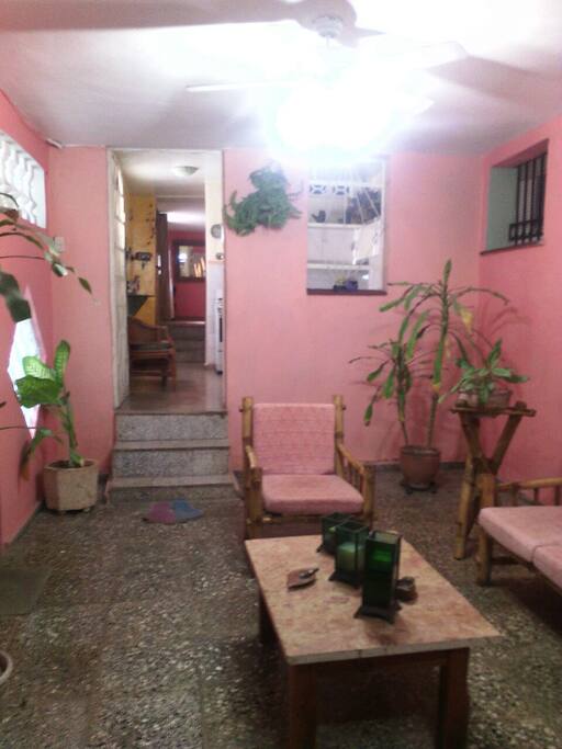 La entrada de la casa