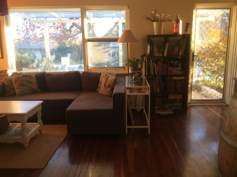The golden light of the late afternoon sun.