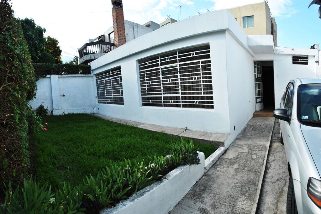 Frontal view of our house