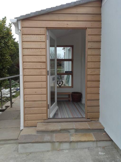 The entrance porch
