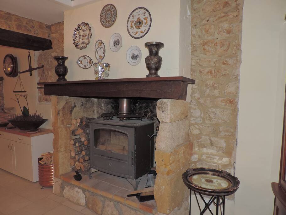 dining room fireplace