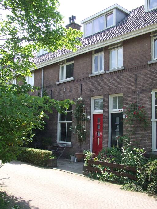 front of the house
