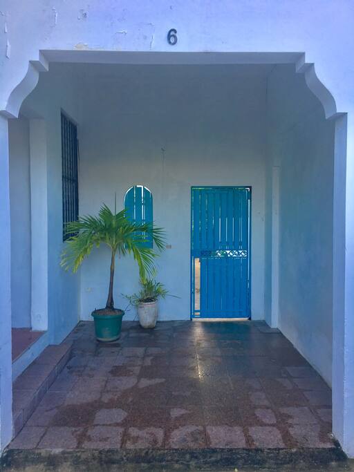 The entrance