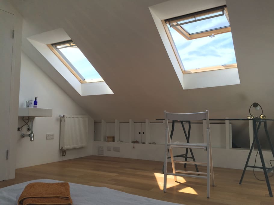 sky lights facing west