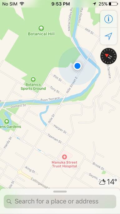 More accurate map of our location