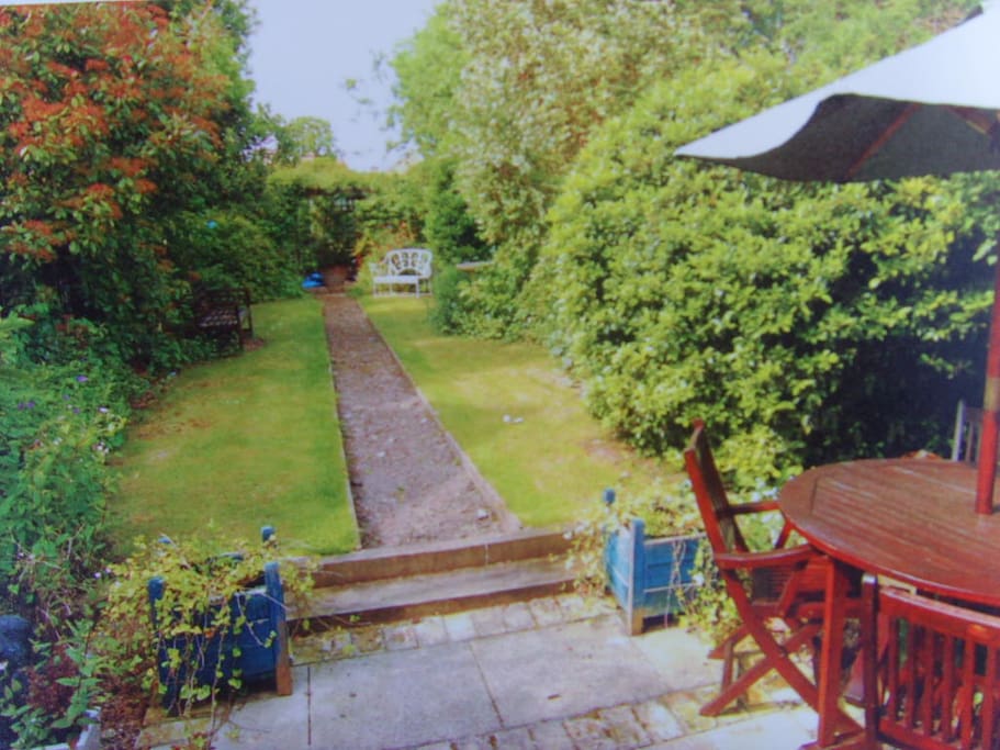 Well stocked quiet secluded garden