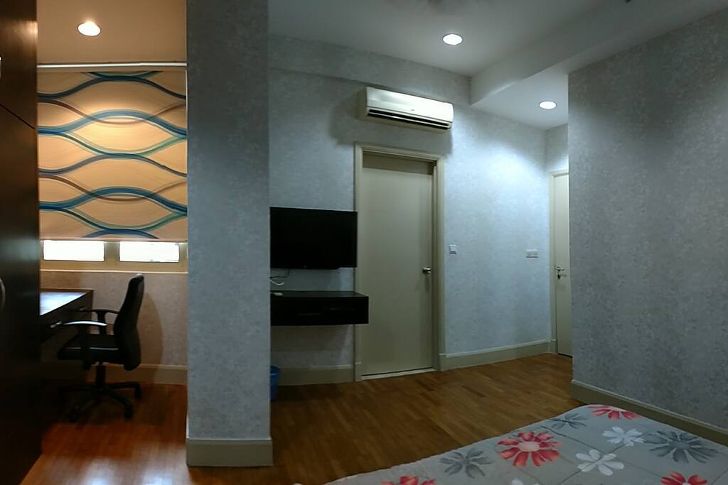 Smart TV and Study Area