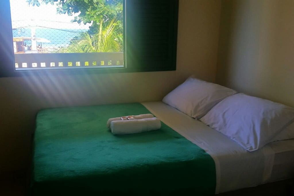 Suíte para casal com vista mar