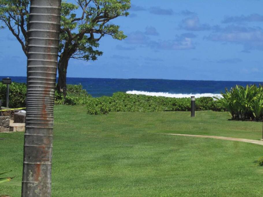 Just steps to the beach from Lanai