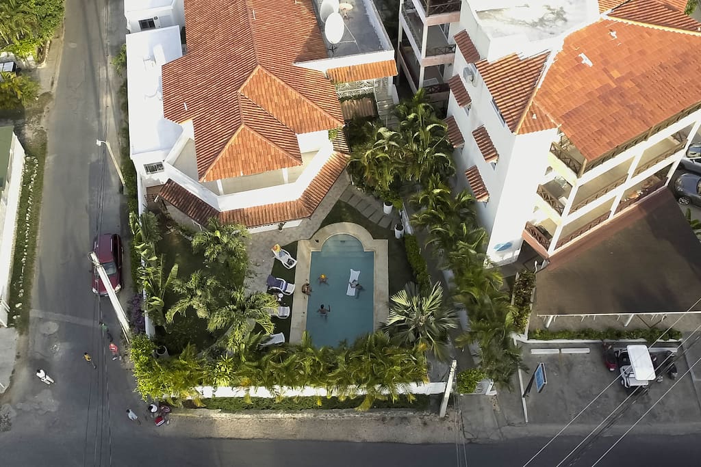 La Villa vista col Drone