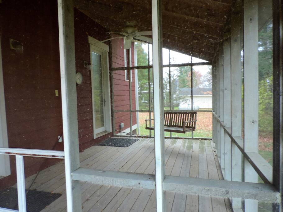 Great porch for summer time lounging.