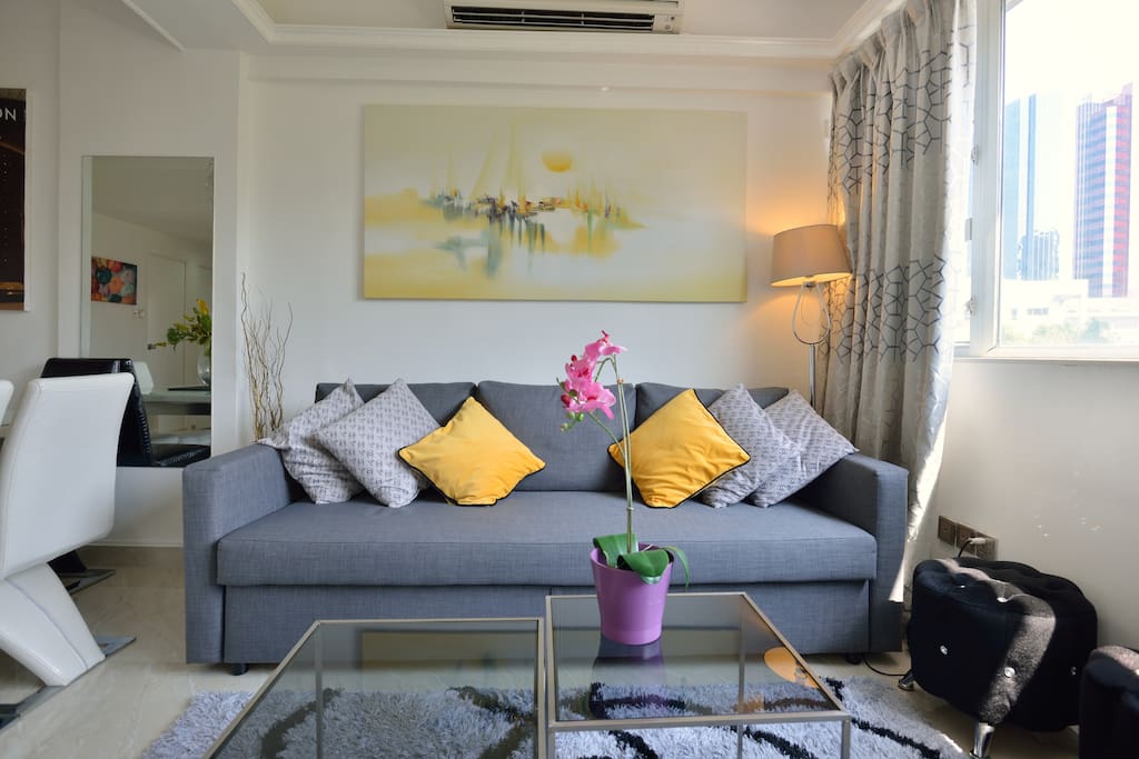 Have a chit chat with your family or friends here in our cozy living room!