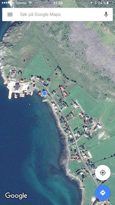 Kasjord, my house is at the blue spot/ huset mitt er det blå punktet.