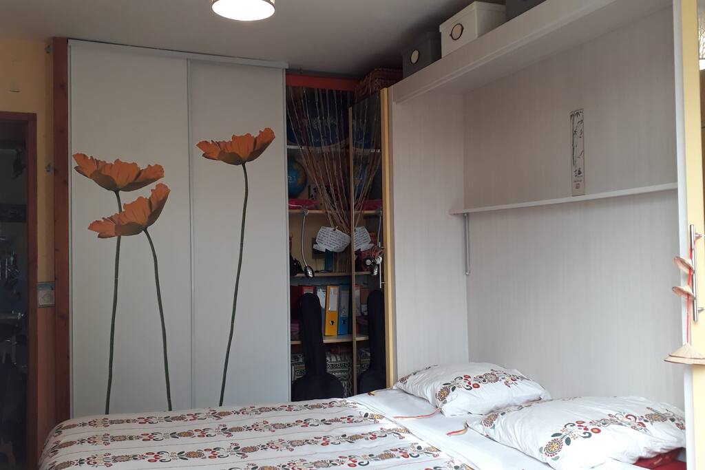 chambre 1 lit 160cmx200m