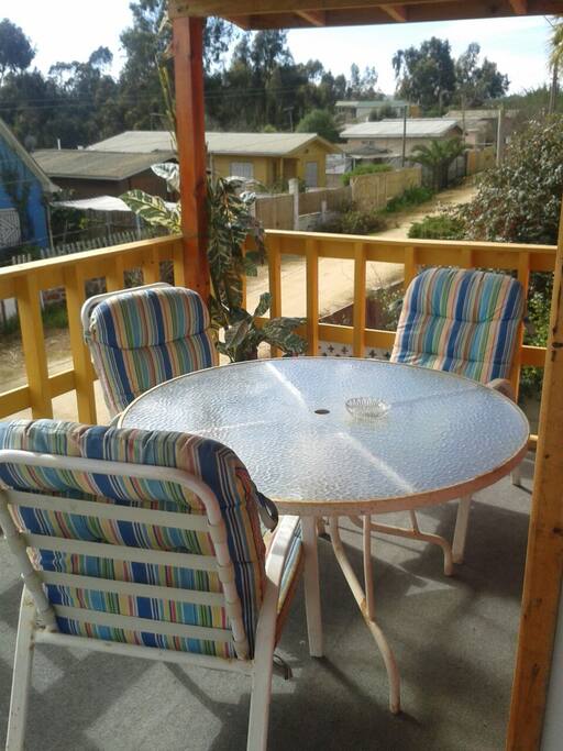 Esta es terraza, únicamente utilizable por el huésped del segundo piso.