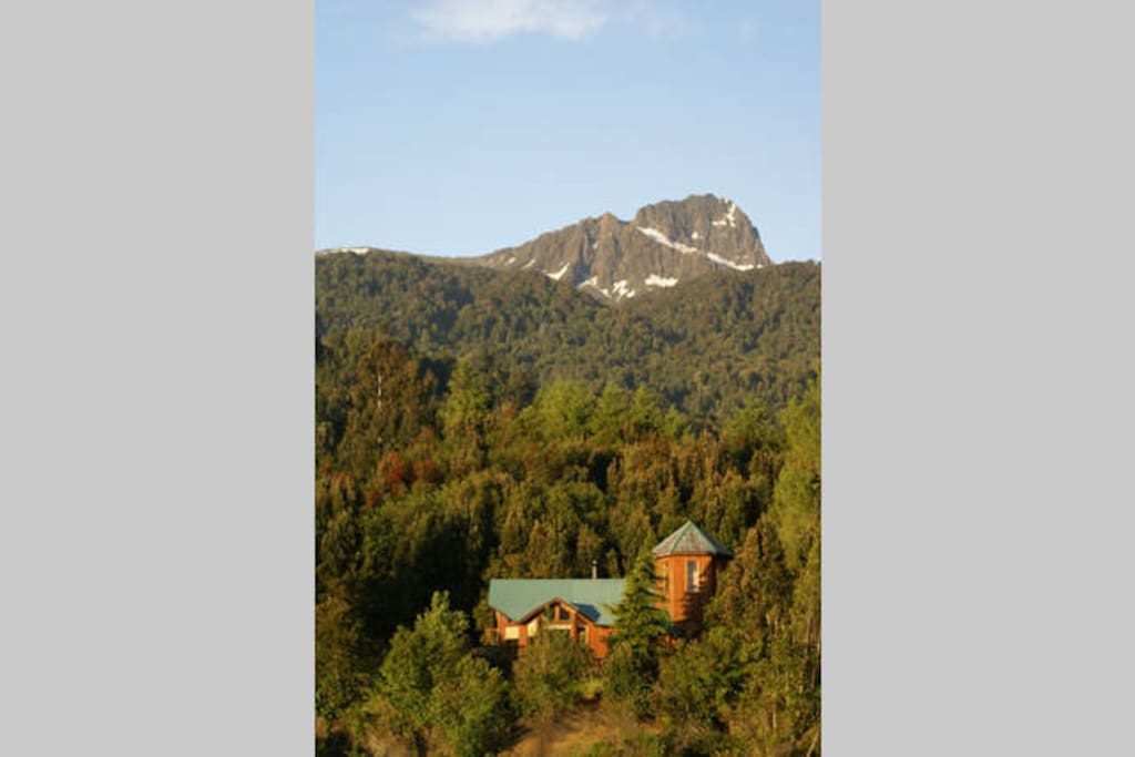Our lodge and Cerro Sernoso