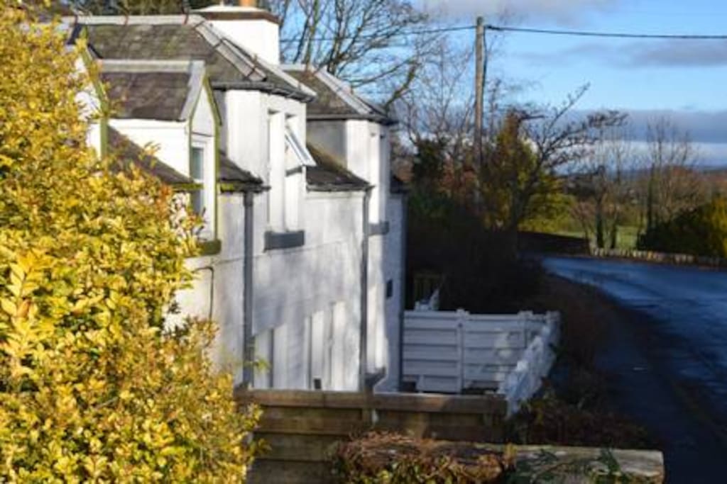 Cottage is on quiet country road two minutes from the sea.