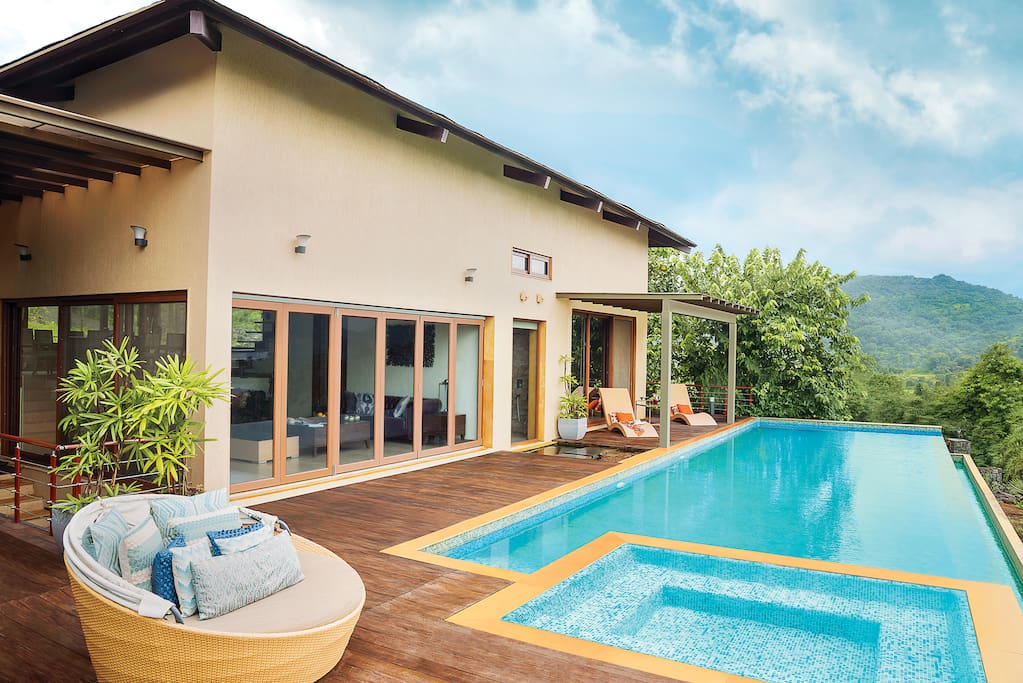 The lower villa with the pool & the jacuzzi. The all time favourite hangout area.