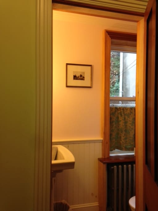 Half Bathroom (shared) on first floor