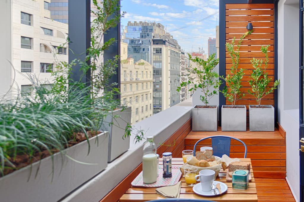 Breakfast in the terrace!