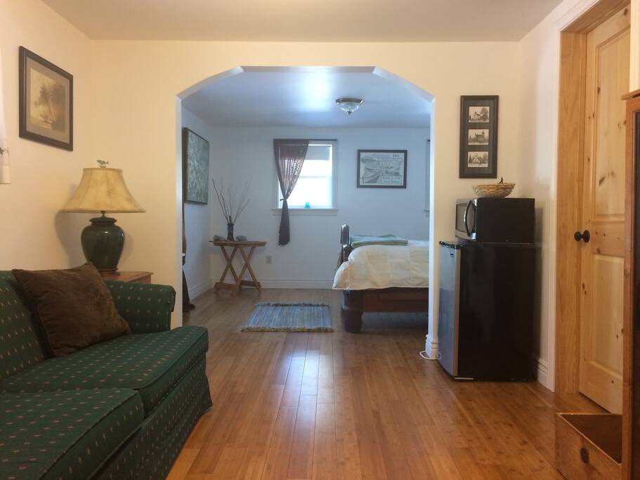 Full view from the door to your room