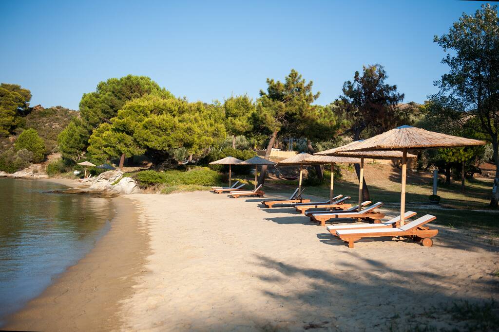 Our exclusive part of the beach for our guests to enjoy
