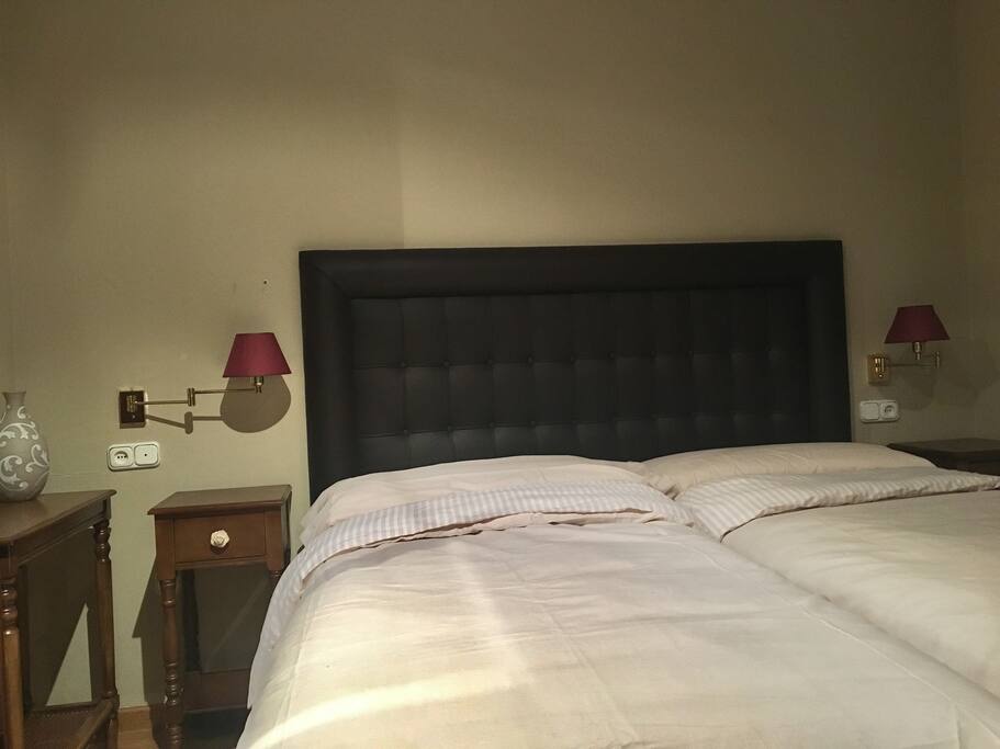 dormitorio con 2 camas gemelas de 90cm
