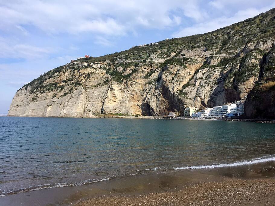 The beach and the sea 15 minutes walking from the apartment