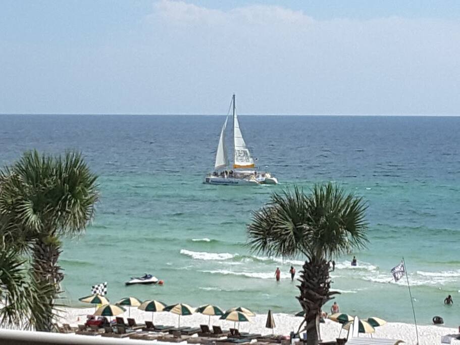 View from our oversized balcony