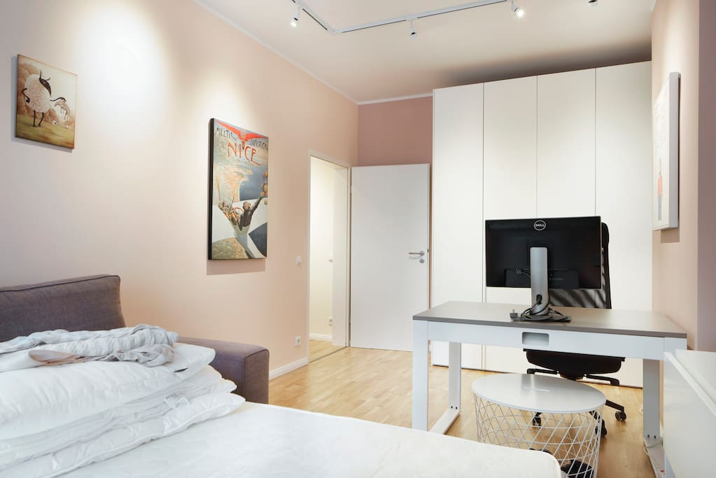 Another view of your room. Mattress size is 185x135cm.