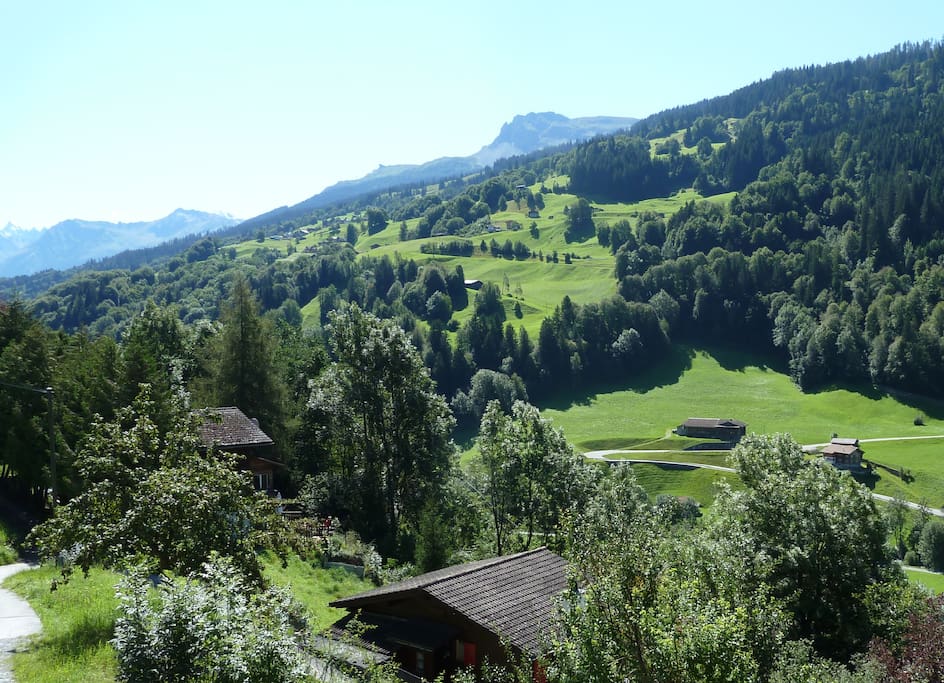 Balkonsicht aufs Tal