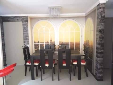 FULLY EQUIPPED EXECUTIVE LEVEL APARTMENT.
