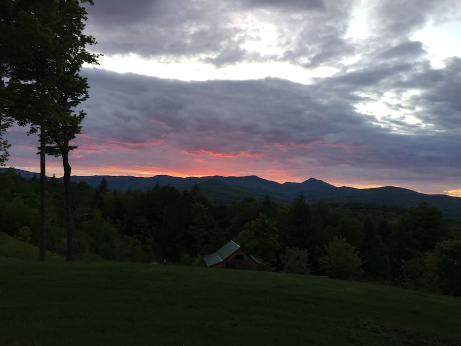 Sunset from the front porch